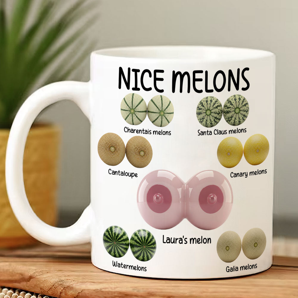 Funny Melon Coffee Mug - Personalized Gifts For Her Coffee Mug 01OHTI241125-Homacus
