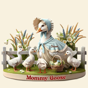 Goose Mom Plaque - Personalized Gifts For Mom 05qhti180425 Bonnet lady-Homacus