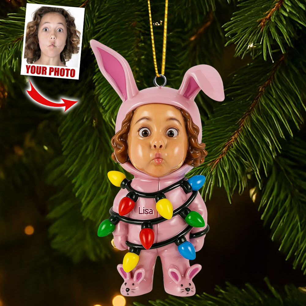 Cute Rabbit Ornament - Custom Photo Gifts For Loved Ones 02huti270825-Homacus