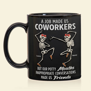 Dancing Skeleton Coworkers Coffee Mug - Personalized Gifts For Coworkers Coffee Mug 06HUTI151125-Homacus