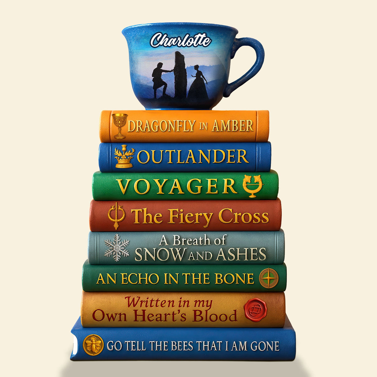 Bookstack Plaque - Personalized Gifts For Book Lovers 03huti140525-Homacus