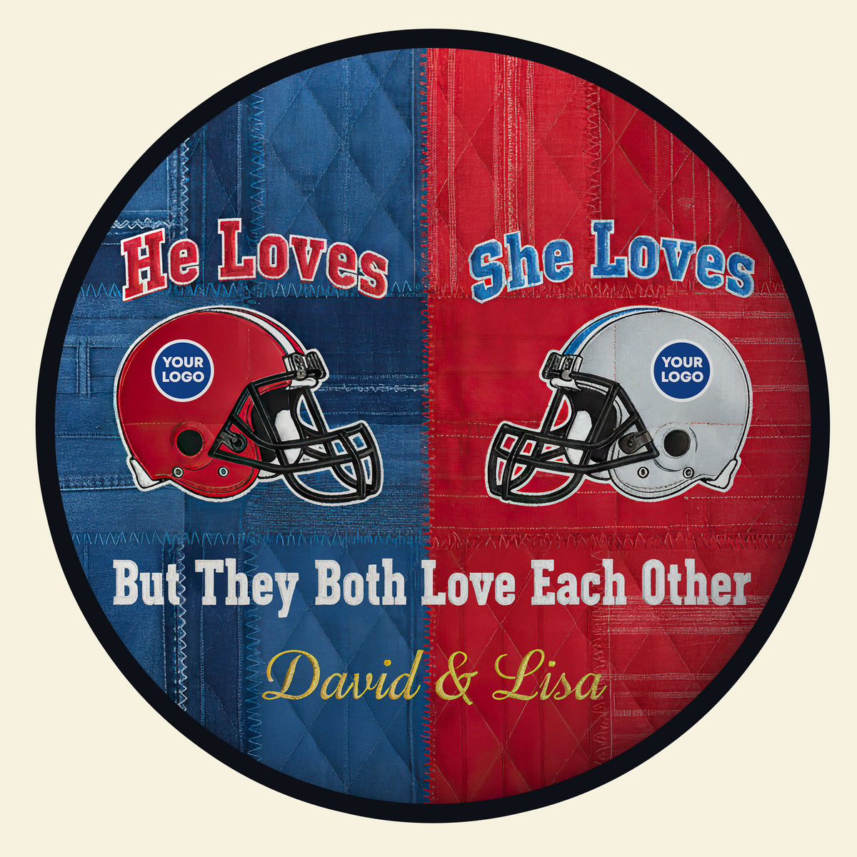 He Loves She Loves Quilted Round Mat - Personalized Gifts For Couple 02huti021025-Homacus