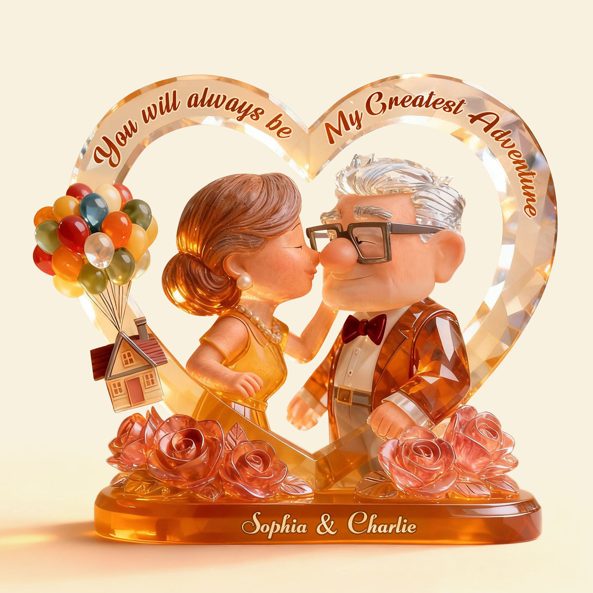 Lovely Old Couple Acrylic Plaque - Personalized Gifts For Couple 04toti080126-Homacus
