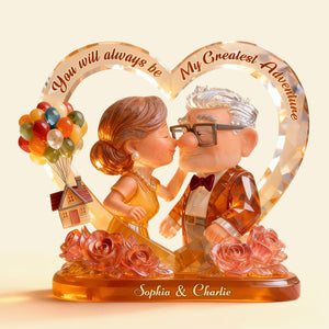 Lovely Old Couple Acrylic Plaque - Personalized Gifts For Couple 04toti080126-Homacus