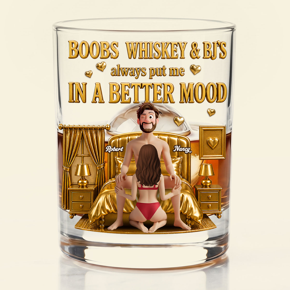 Naughty Couples Drinking Glass - Personalized Gifts For Couples 02nati080626-Homacus