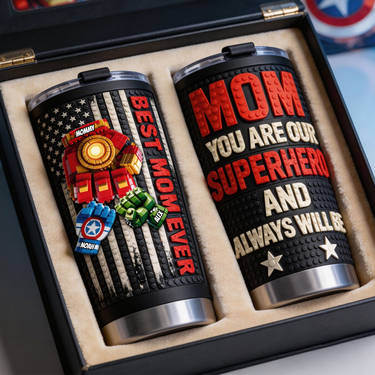 Fist Bump Power Mom 20oz Tumbler - Personalized Gifts For Mother's Day Tumbler 01OHTI300326-Homacus