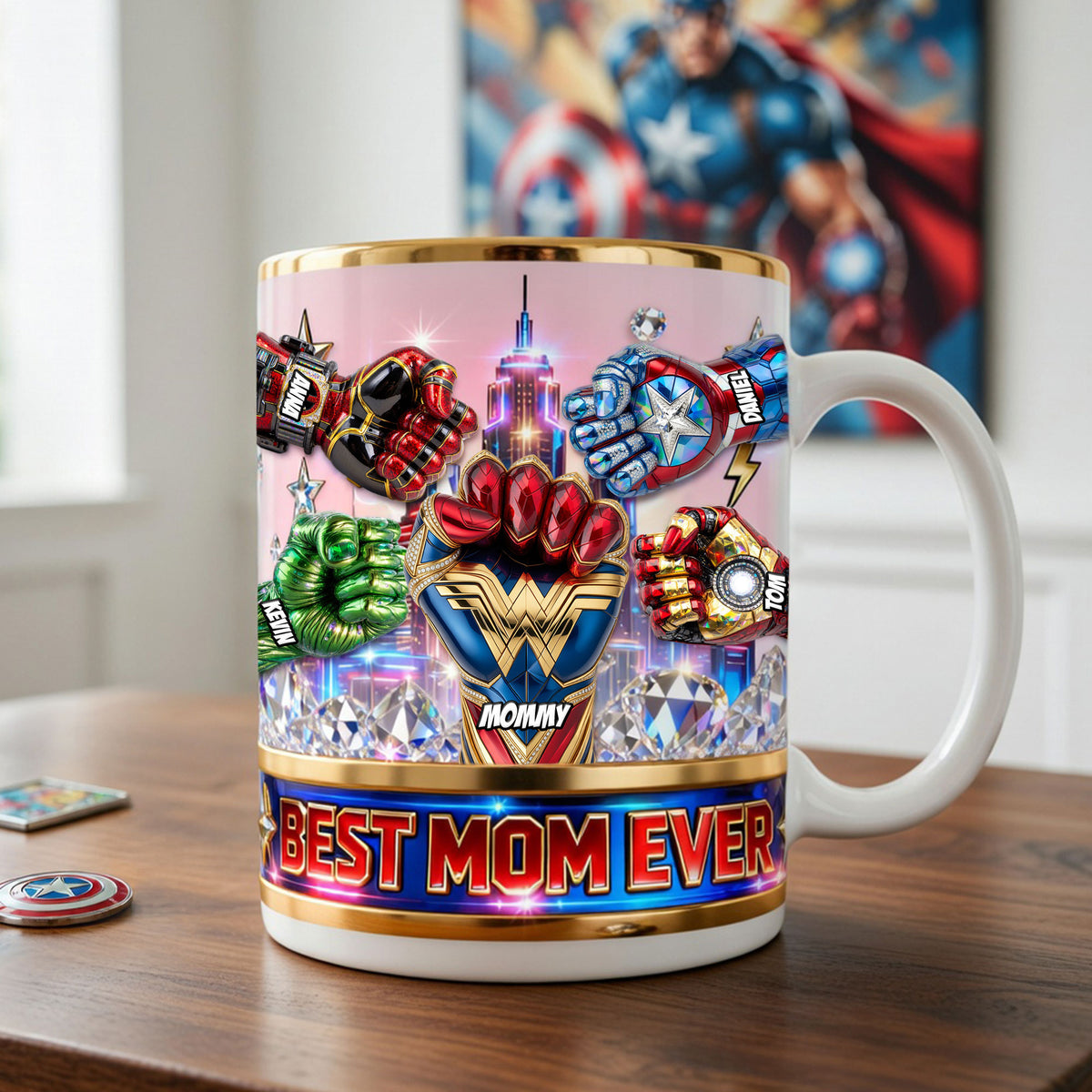 Super Fist Bump Mom Coffee Mug - Personalized Gifts For Mother 03ohti070426-Homacus