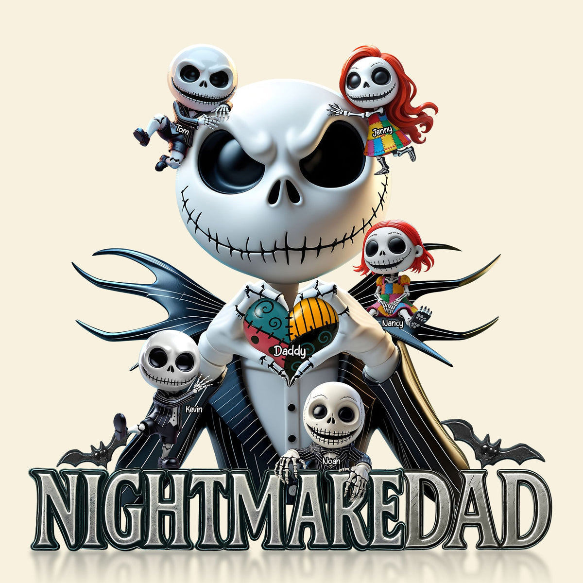 Nightmare Dad Plaque - Personalized Gifts For Dad 02nati120525-Homacus