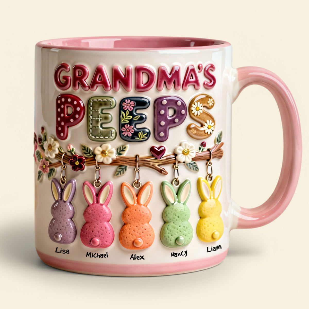 Grandma Peep Easter Accent Mug - Personalized Gifts For Grandma 01nati300126-Homacus