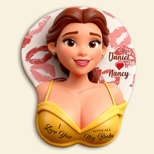 Sassy Girl 3D Mouse Pad - Personalized Gift For Couples 01NATI191225-Homacus