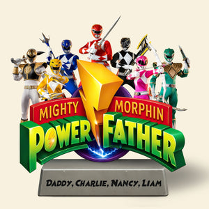 Power Father Plaque - Personalized Gifts For Dad 05huti220525-Homacus