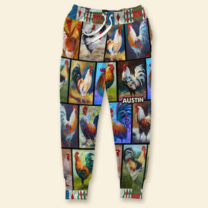Personalized Gifts For Chicken Lover Sweatpants, Rooster Art 05qhti261224-Homacus