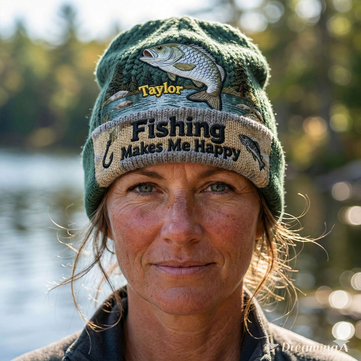 Fishing Bobble Beanie Hat - Personalized Gifts For Fishing Lovers 03pati090126-Homacus