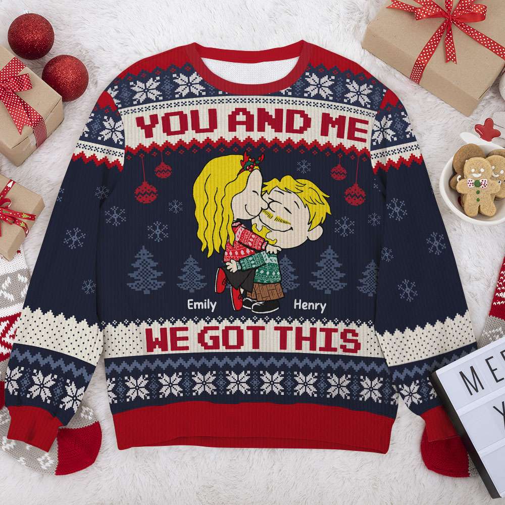 Personalized Gifts For Couple Ugly Sweater Christmas Couple 01ACTI141124HHHG-Homacus
