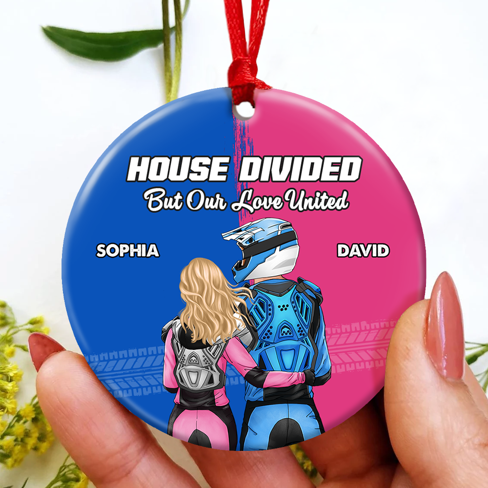 Personalized Gifts For Motocross Couple Christmas Ornament 02huhu141024hh-Homacus