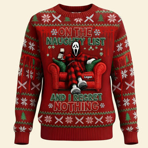 Chilling Horror Guy Ugly Sweater, Personalized Christmas Gifts For Horror Fans 01qhti091025-Homacus
