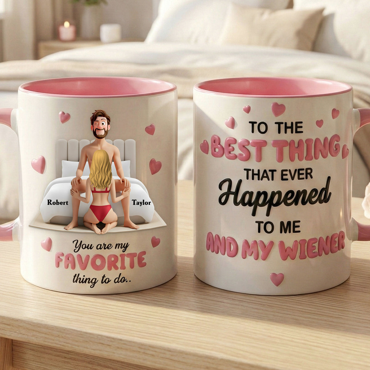 Funny Couple Accent Mug - Personalized Gifts For Couple 03KITI090226-Homacus