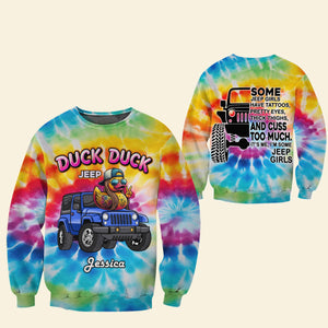 Personalized Gifts For Off-Road Lovers Shirt 01huti190724 Yellow Duck On Off-Road Car-Homacus