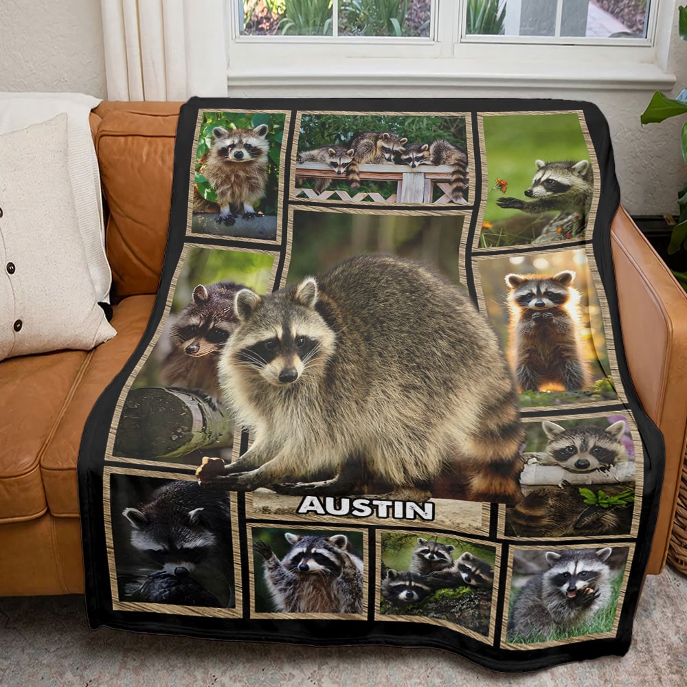Personalize Gifts For Raccoon Lover Blanket 031qhti030125-Homacus