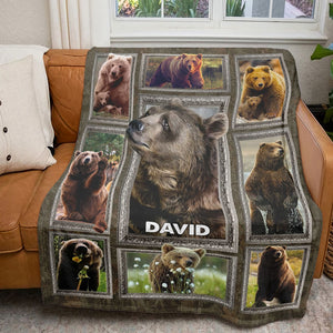 Personalized Gifts For Bear Lover Blanket 011qhti030125-Homacus