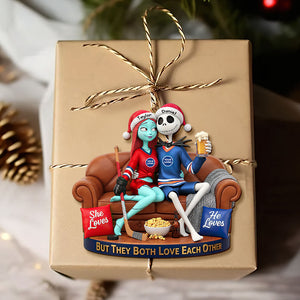 Sporty Couple Christmas Ornament - Personalized Gifts For Couple 04huti281025-Homacus