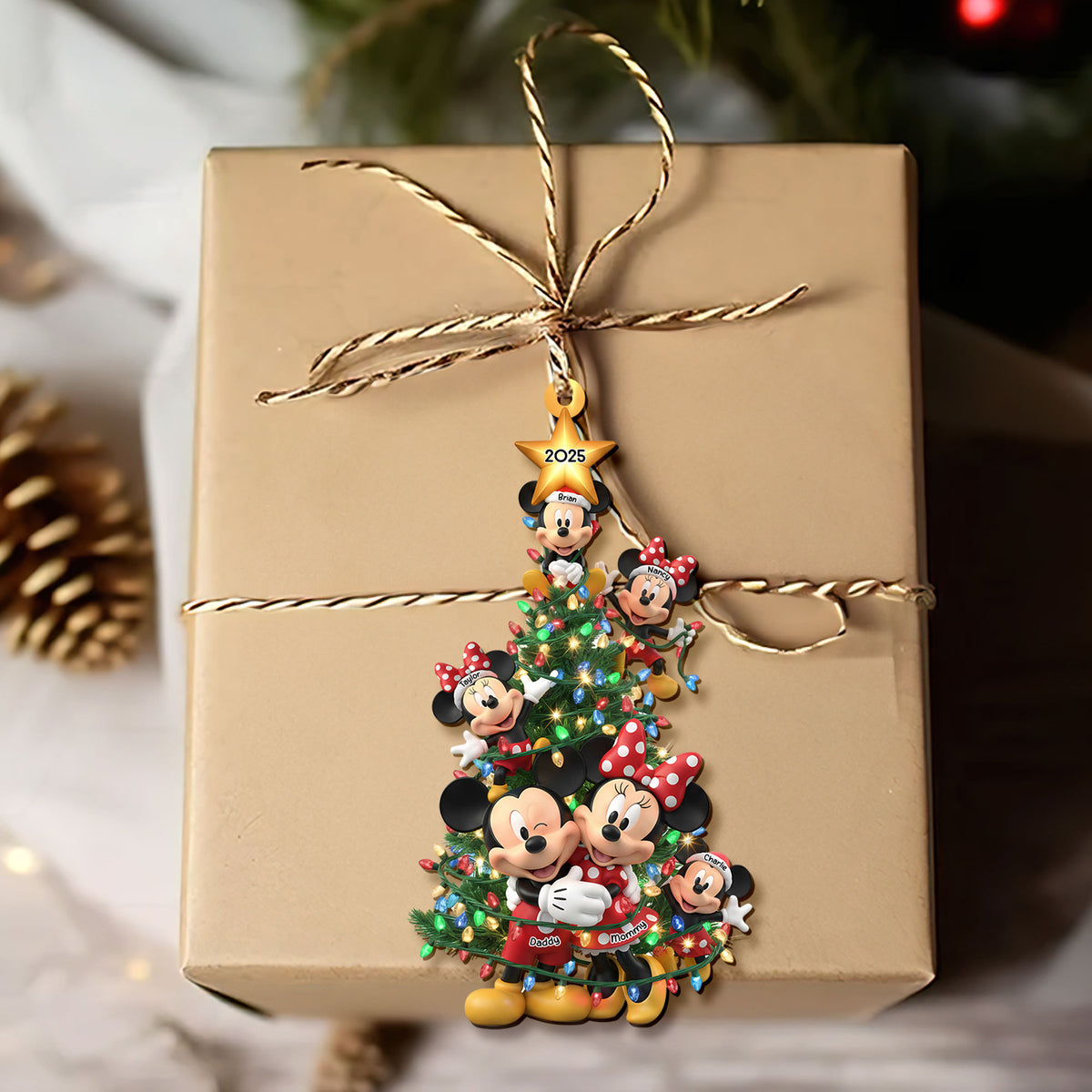 Family Ornament - Personalized Gift For Family Christmas Ornament 01NATI301025-Homacus