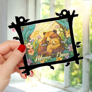 Personalized Gifts For Mom Suncatcher Ornament, Mama Bear Hug 04qhti060325-Homacus