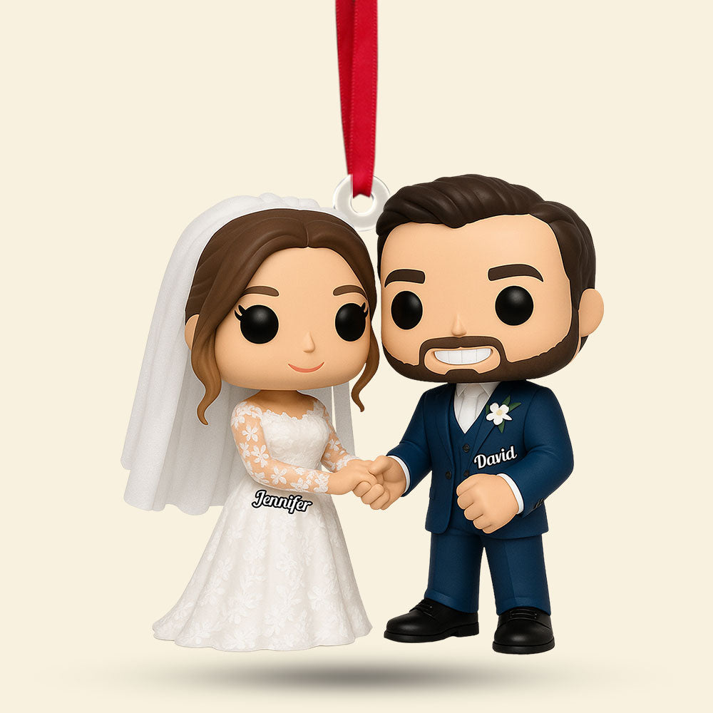 Cartoon Wedding Ornament - Custom Photo Gifts For Couple 05pgti040925-Homacus