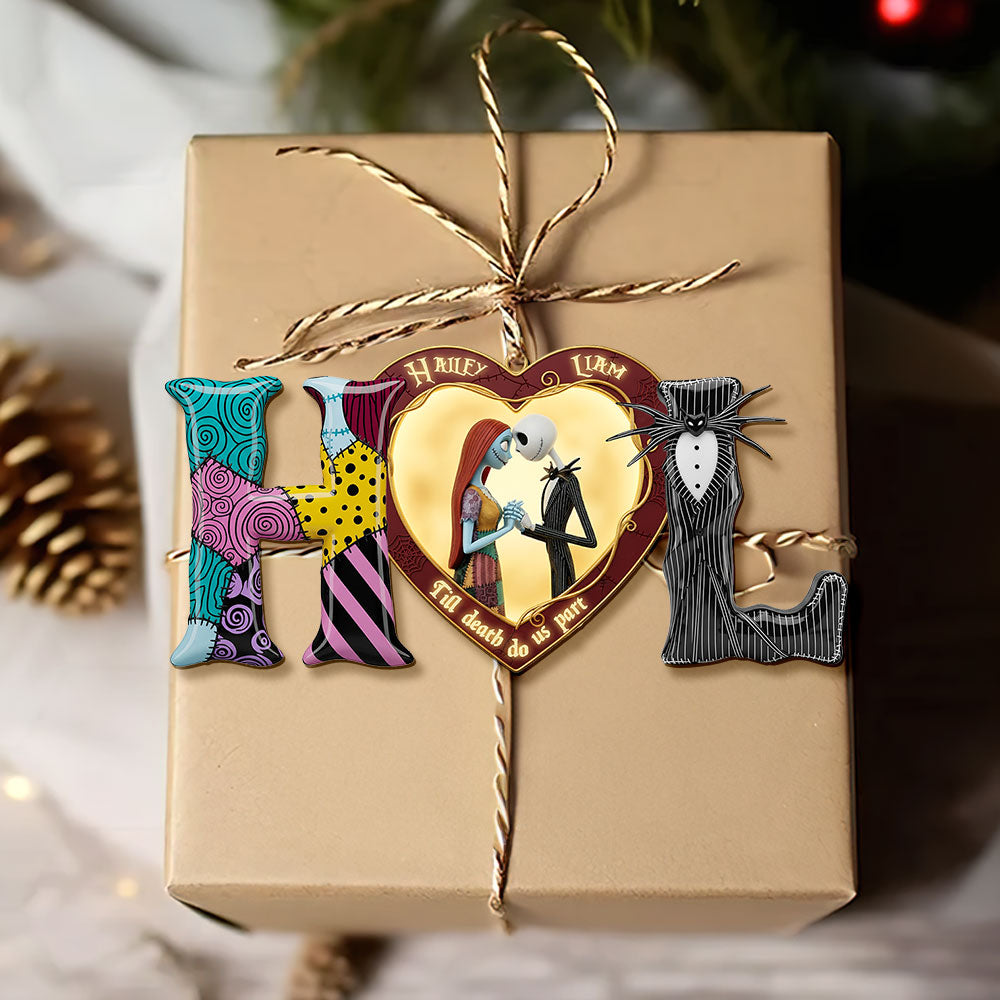 Spooky Couple Ornament - Custom Letter Gifts For Couple 01hyti021025-Homacus