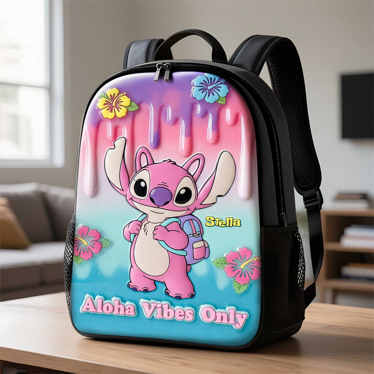 Aloha Vibe School Bag - Personalized Gifts For Kids 01pgti080825-Homacus