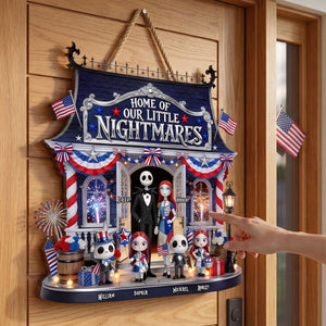 Spooky Family Wood Sign - Personalized Gifts For Family 01pgti050526-Homacus