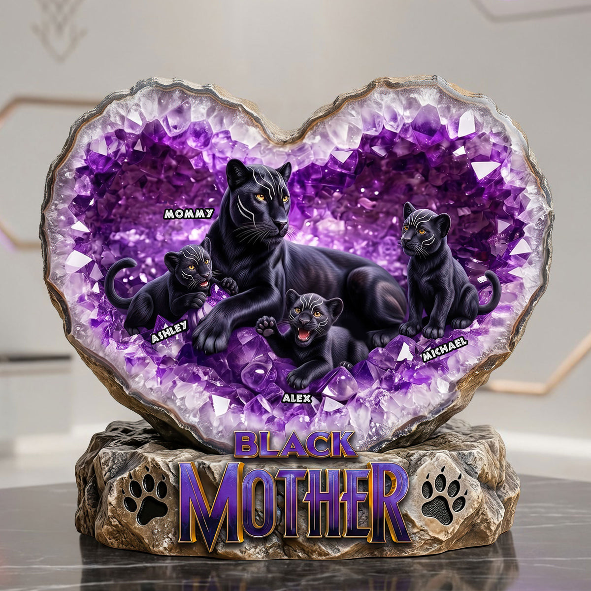 Powerful Panther Mom Acrylic Plaque - Personalized Gifts For Moms 05HUTI170426-Homacus