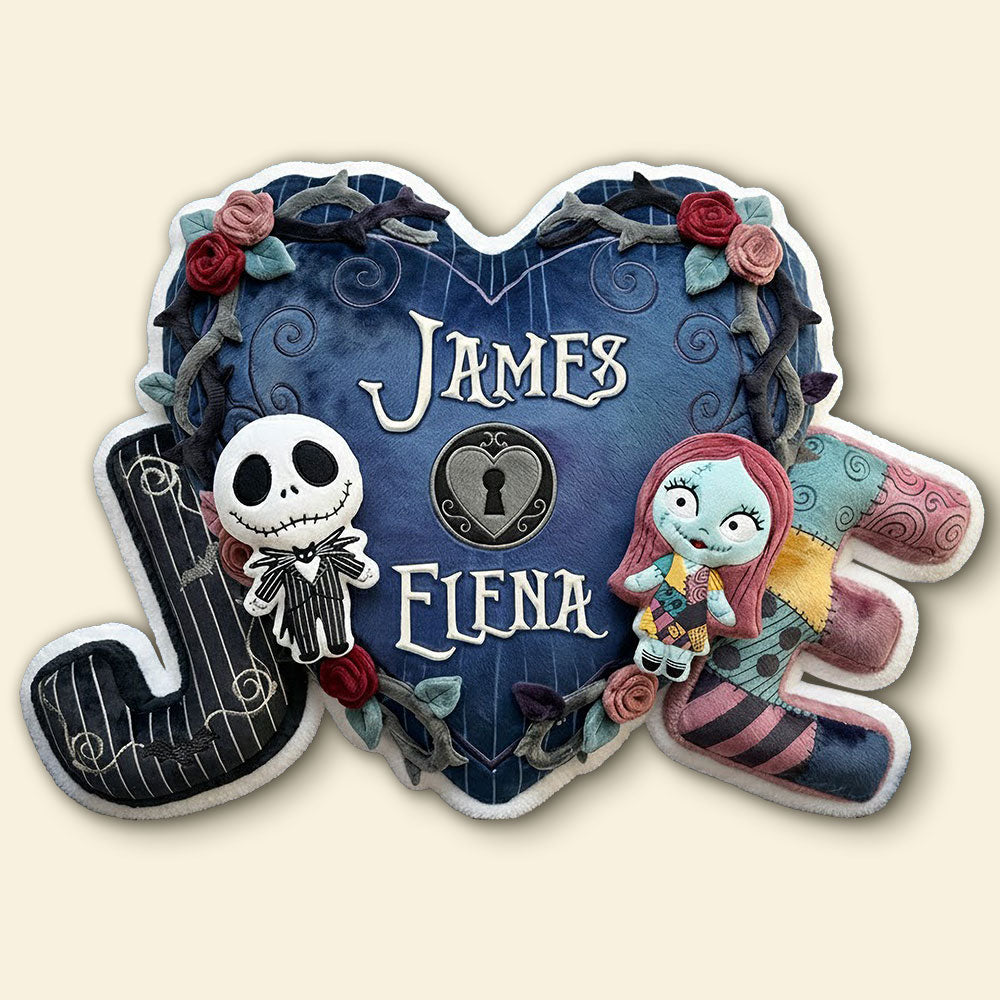 Initial Alphabet Couple Pillow - Personalized Gifts For Couple 05QHTI091225-Homacus