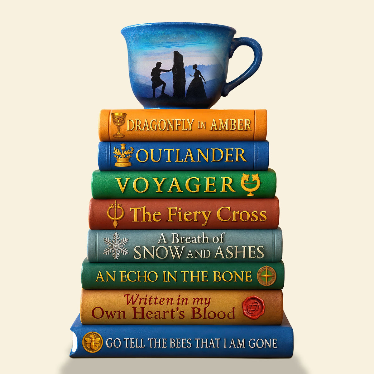 Bookstack Plaque - Personalized Gifts For Book Lovers 03huti140525-Homacus