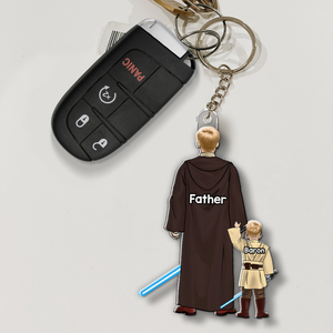 Galaxy Dad Keychain - Personalized Gifts For Dad 02qhhu070525hg-Homacus