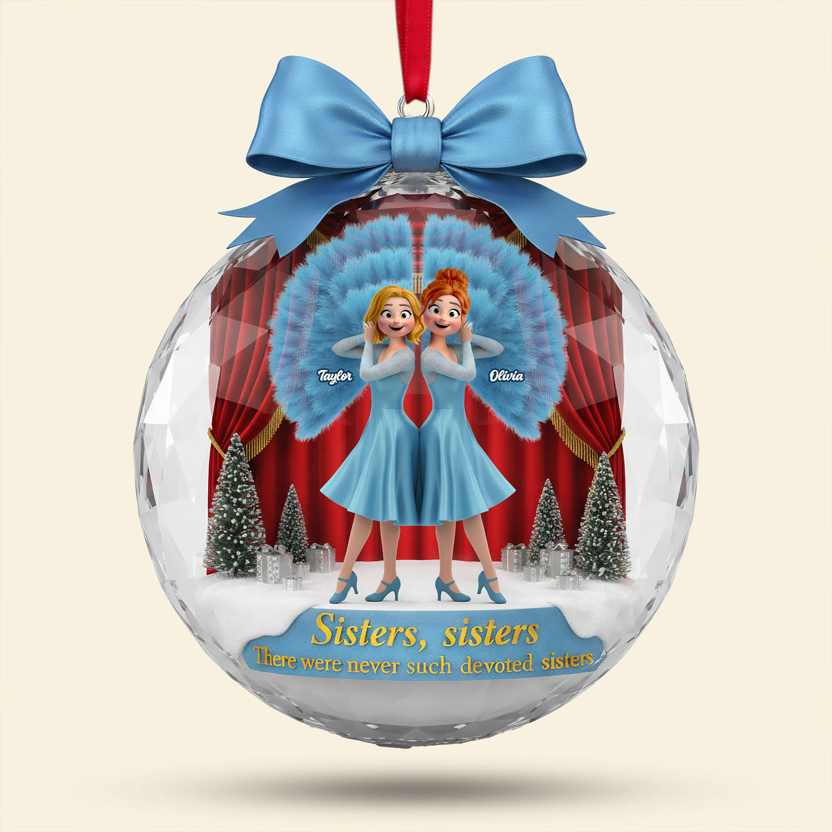 Sisters Ornament - Personalized Gifts For Besties 05nati230925-Homacus