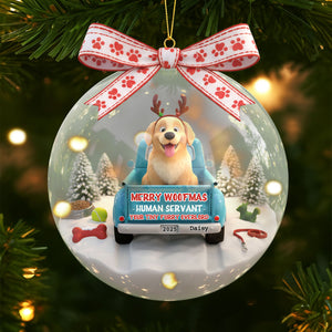 Cute Dog On The Car Ornament - Personalized Gifts For Dog Lovers 04tgti011025-Homacus