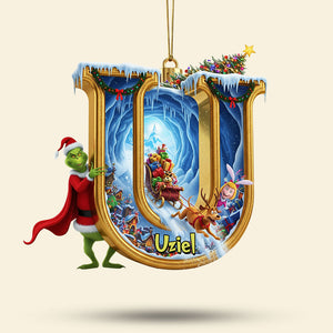 Funny Green Guy Ornament - Custom Letter Gifts For Loved Ones 01ohti060925-Homacus