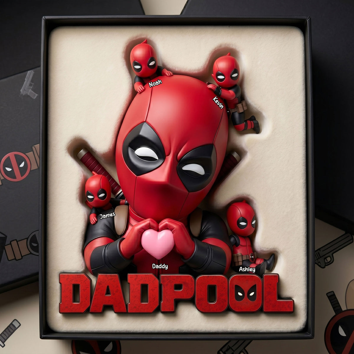 Heroic Christmas For Dad – Personalized Acrylic Keepsake With Kids' Names 02NATI030525-Homacus
