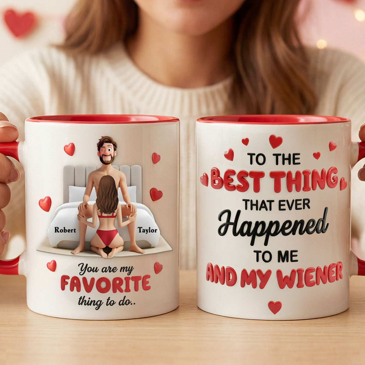 Funny Couple Accent Mug - Personalized Gifts For Couple 03KITI090226-Homacus