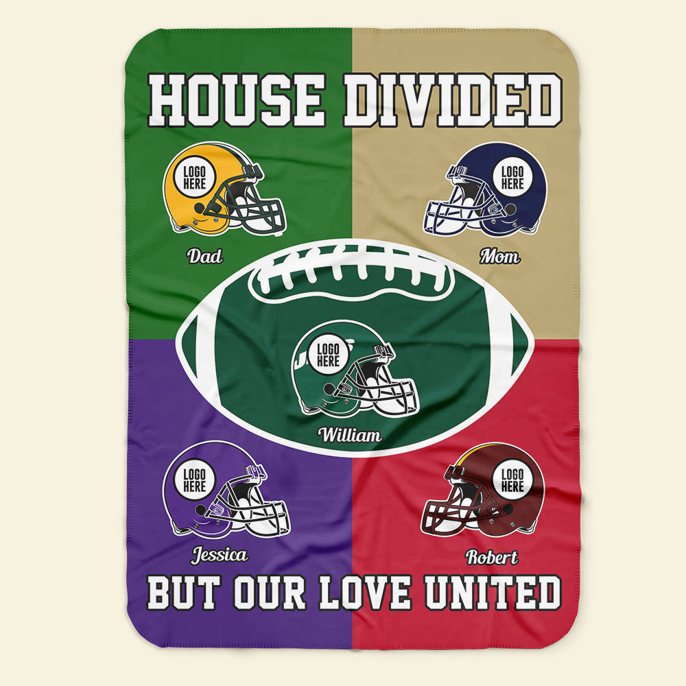 House Divided - American Football Banket - Personalized Gifts For Family-Homacus