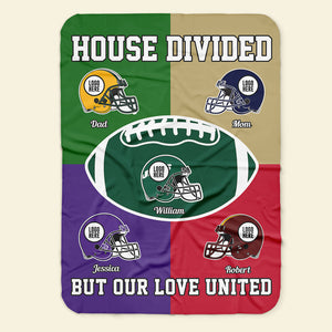 House Divided - American Football Banket - Personalized Gifts For Family-Homacus