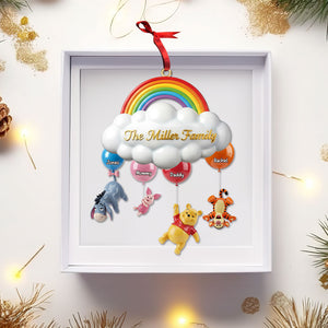 Floating Family Rainbow Ornament - Personalized Gift For Family 02NATI221125-Homacus