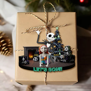 Mischievous Spooky Couple Christmas Ornament, Personalized Gifts For Couple 05qhti160925-Homacus