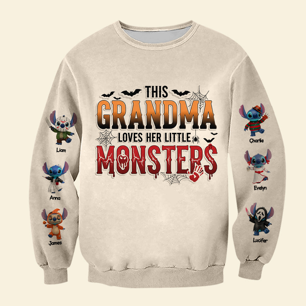 Little Spooky Monster Shirt - Personalized Gifts For Grandma 01pgti140825-Homacus