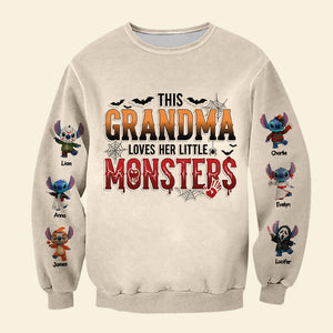 Little Spooky Monster Shirt - Personalized Gifts For Grandma 01pgti140825-Homacus