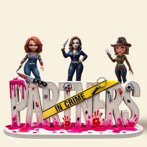 Horror Besties Plaque - Personalized Gifts For Besties 02qhti280525-Homacus