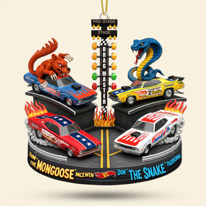 Festive Rivalry Christmas Ornament, Personalized Gifts For Drag Racing Lovers 05qhti150925-Homacus