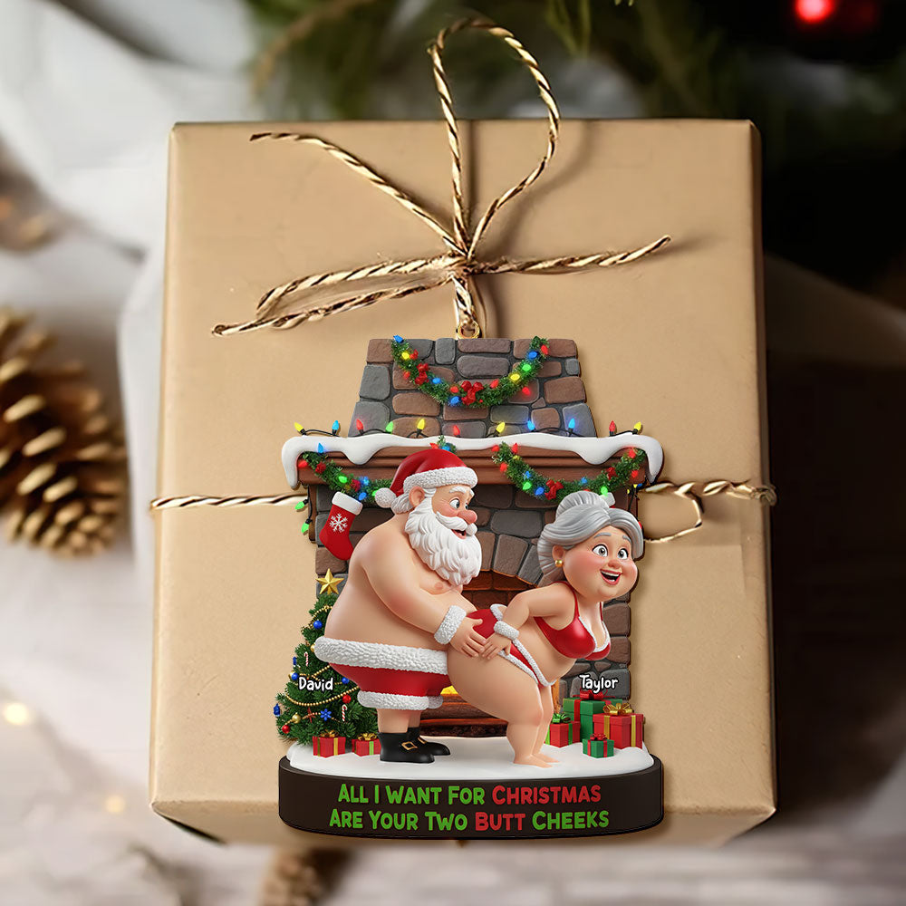 Naughty Old Gnome Couple Ornament - Personalized Gifts For Couple 03ohti230925-Homacus
