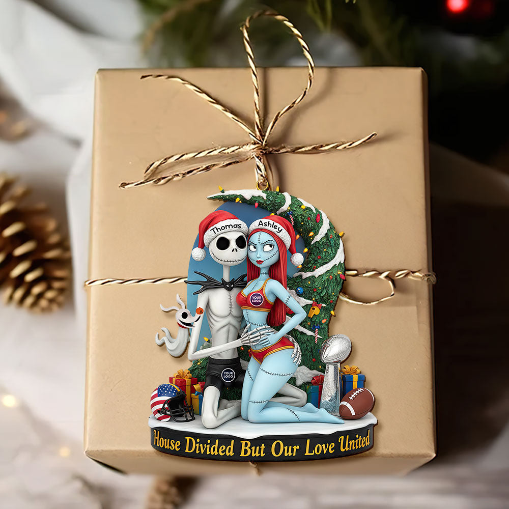 Spooky Couple Ornament - Personalized Gifts For Couple 05huti290925-Homacus